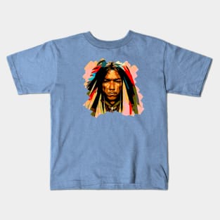 Native American Indian Graffiti Street Art Kids T-Shirt